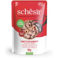 Schesir thon avec crevettes (gelée) pâtée pour chat (sachets)