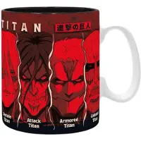 Attack On Titan Mug Anime de - All Titans - pour Indifférent - multicolore - Taille Standard