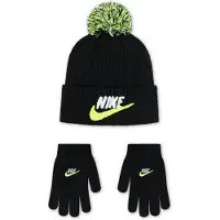 Nike Kids Nan Club Chenille Peak Beanie Noir 4-7 Years Enfants