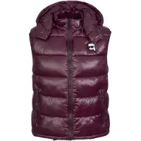 Karl Lagerfeld Gilet bordeaux / noir / blanc