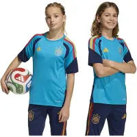 Adidas Spain 26/27 Tiro Training Junior Short Sleeve T-shirt Bleu 15-16 Years Enfants
