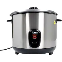 TM Electron Cuiseur à riz acier verre inox 900 W 2,2 L