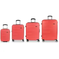 Gabol Future Plus Spinner Expandable 240l Trolley Bag 4 Units Rouge,Orange
