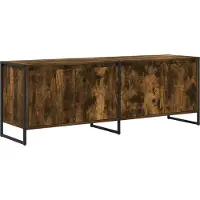 vidaXL Armoire TV fumée 140 x 36 x 49,5 cm Bois composite