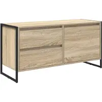 vidaXL : Meubles TV, dimensions 100 x 36 x 49,5 cm, en panneaux de particules imitation bois Sonoma