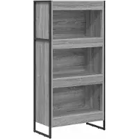 vidaXL Bibliothèque Gris Sonoma 80 x 30 x 155 cm Bois d'ingénierie
