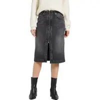 Lee Moto Skirt Gris 28 Femme