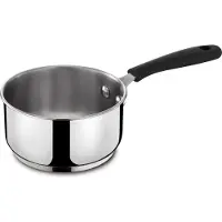 Lagostina Gioiosa, Rond, Noir, Acier inoxydable, Aluminium, Bakélite, Acier, Aluminium, Noir, Bakélite