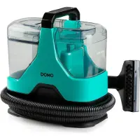 Domo DO250SC, 600 W, Aspirateur balai, Adapté aux sols durs et aux tapis, Sans sac, Capacité : 1,3 litre, Couleur : Bleu, Noir