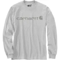 Carhartt Dearborn Relaxed Logo Long Sleeve T-shirt Gris M Homme