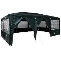 vidaXL Tente de réception verte 600 x 400 x 266 cm en polyéthylène