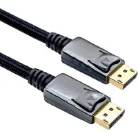 Roline 11.04.5880 câble DisplayPort 1 m Noir, Métallique (ROLINE SILVER DP Cable v1.2. M/M. sv/blk.1m)