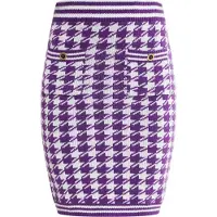 Faina Jupe violet foncé / noir / blanc