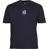 Armani Exchange pour homme. XM000363AF12308UB101 T-shirt à logo marine (XL), Casuel, Coton, Manche courte