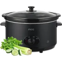 Moa Mijoteuse - 6,5 litres - Plaque intérieure en céramique - Noir - SC65B
