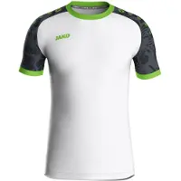Jako Iconic Maillot manches courtes homme - Blanc / Noir / Vert fluo