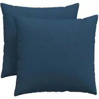 vidaXL Coussins de canapé 2 pcs Bleu 50 x 50 cm tissu