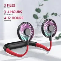 Generique XM 3 vitesse ventilateur Portable USB tour de cou ventilateur climatiseur Mini cou ventilateur Rechargeable sport ventilateur lumière personnelle pour le bureau à domicile