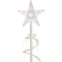 QAZQA Sapin de Noël blanc avec LED IP44 - Puno