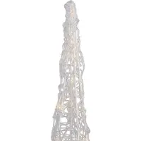 QAZQA Sapin de Noël transparent 60 cm avec LED IP44 - Coni