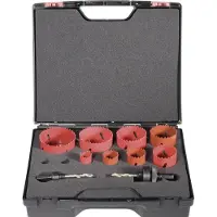 Exact Assortiment de scies cloches HSS bi-métal 10 pcs 06100 10 pièces 1 set