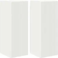 vidaXL Meuble TV mural 2 pcs Blanc 30 x 31 x 80 cm Bois composite