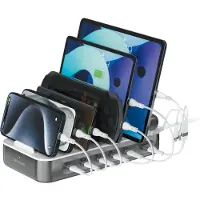4smarts Team 100W Charging Station with Cable Kit Space Grey (Station de recharge 100W avec kit de câbles) Gris spatial