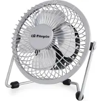 Orbegozo PW 1025 Ventilateur de table Puissance: 8 W. Pales métalliques, Diamètre des pales : 10 cm Très silencieux 2 en 1 : USB et