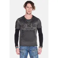 Cipo & Baxx T-Shirt gris / anthracite