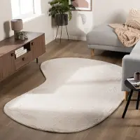 NATURL. Tapis à poils courts – Cozy Ripple Crème | 230x330cm | Irréguliers | Pile courte