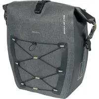 Basil Sacoche de selle Einzeltasche Navigator Storm, système de fixation MIK, 25 litres, en toile enduite / polyester.