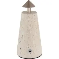 Globo Liva LED Tischleuchte 1,20W CCT Grau, Travertine Stein Ø4,2cm 21037C (190 lm)