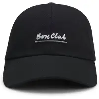 BOSS pour homme. 50555535 Derrel Slogan Cap noir (OSFA), Casuel, Coton
