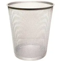 Q-CONNECT Stahlpapierkorb 19 Liter, Poubelle, Argent