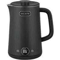 Chiato Bouilloire électrique heatPLAY Groove – 1.7 L, noire
