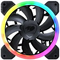 Cougar Ventilateur de boîtier VORTEX VK120 ARGB, noir, pack de 3