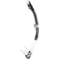 Cressi Alpha Ultra Dry Diving Snorkel Noir,Argenté
