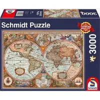 Schmidt Carte du monde antique, puzzle de 3000 pièces