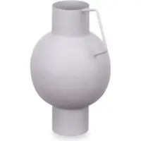 Gift Decor vase en acier convexe gris pastel