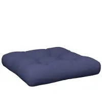 vidaXL Coussin de palette bleu marine 60x60x12 cm tissu