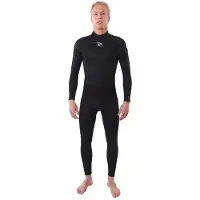 Rip Curl Freelite 3/2 Mm Long Sleeve Back Zip Neoprene Suit Noir XL Homme