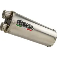 Gpr Exhaust Systems Dual Inox Honda Crf 1100 L Africa Twin 21-22 Ref:e5.h.264.dual.io Stainless Steel Homologated Oval Muffler Argenté Homologated