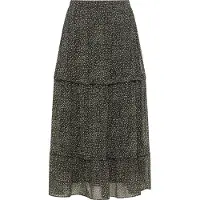 Dreimaster Jupe marron / vert / noir / blanc