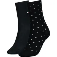 Tommy Hilfiger Chaussette Dot Sock pour femme - Noir - Tailles : 35/38, 39/42 - Nouvelle collection