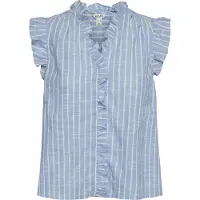 Vero Moda Kaori Short Sleeve Shirt Bleu L Femme
