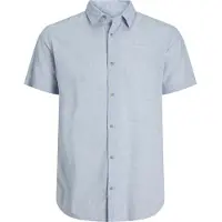 Jack & Jones Structure Short Sleeve Shirt Bleu S Homme