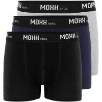 Moxx Paris Boxers bleu foncé / gris clair / noir / blanc cassé