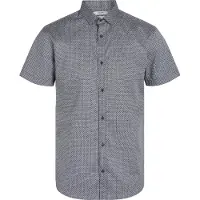 Jack & Jones Blacardiff Print Plus Size Short Sleeve Shirt Bleu 5XL Homme