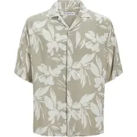 Jack & Jones Jeff Aop Resort Short Sleeve Shirt Beige M Homme