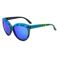 Italia Independent , modèle 0092 INDIAN MIX, verres verts, dimensions 58/20/140, lunettes de soleil pour femmes